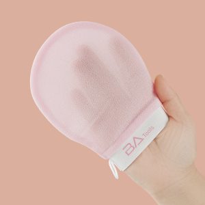 BA Tools Exfoliating Face Mitt Pink