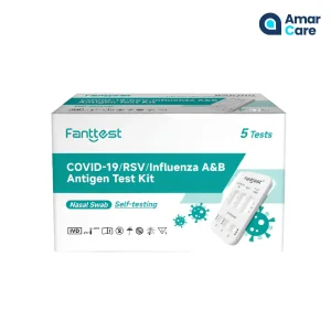 Fanttest 4-in-1 Rapid Antigen Test Kit (Nasal) COVID-19 / RSV / Influenza / A&B Pack of 5 tests