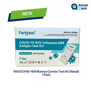 Fanttest Plus Covid-19/RSV/Influenza A&B Combination Rapid Antigen Test Kit – 1 Pack