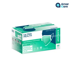 Ultra Health - Blue Colour, Box of 50 Masks