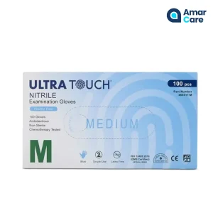 Ultra Touch Gloves Nitrile Medium Blue - SMALL