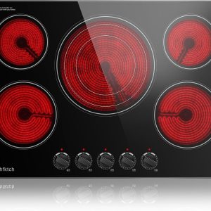 Amzgachfktch 30 Inch Built-in Electric Cooktop 5 Burner