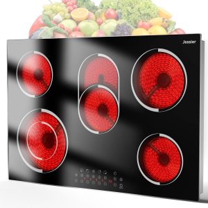 Jessier 30 Inch Electric Cooktop 5 Burner