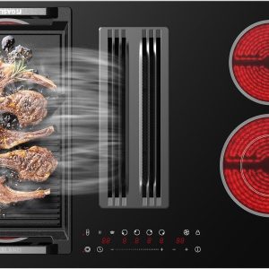 GASLAND 31.5 Inch Electric Downdraft Cooktop 4 Burners