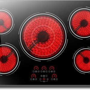 Disaenvir 30 Inch Electric Cooktop 5 Burner