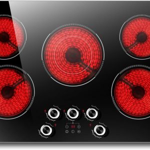 Karienvir 30 Inch Electric Cooktop 5 Burner