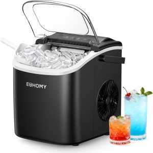 EUHOMY Countertop Ice Maker Machine 26lbs