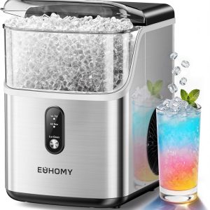 EUHOMY Nugget Ice Maker Countertop 34Lbs