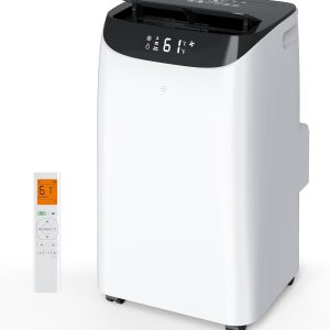 Inverter 16000BTU Portable Air Conditioners with Remote, Free Stand Cooling Portable AC Unit for Room up to 800 sq.ft, with Dehumidifier & Fan, Dual Hose, Quiet Sleep Mode(42dB), Windows Kit