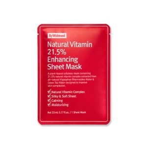 By Wishtrend Natural Vitamin 21.5% Enhancing Sheet Mask 1pc