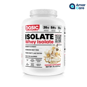 Basic® Isolate WHEY Protein - 5lb (2.27kg) - Vanilla