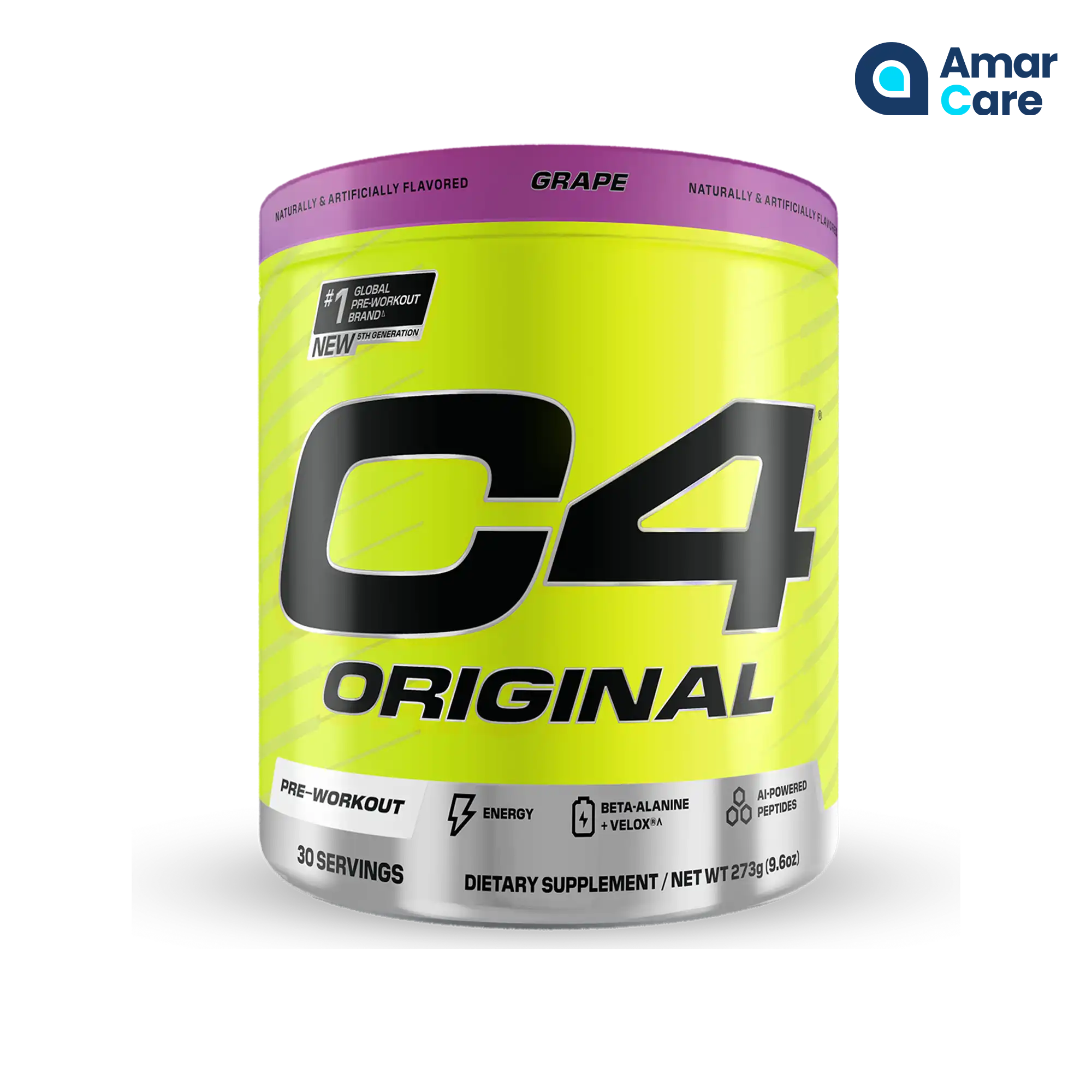 Cellucor C4 Original Pre-Workout Powder - 30 Serves - Grape