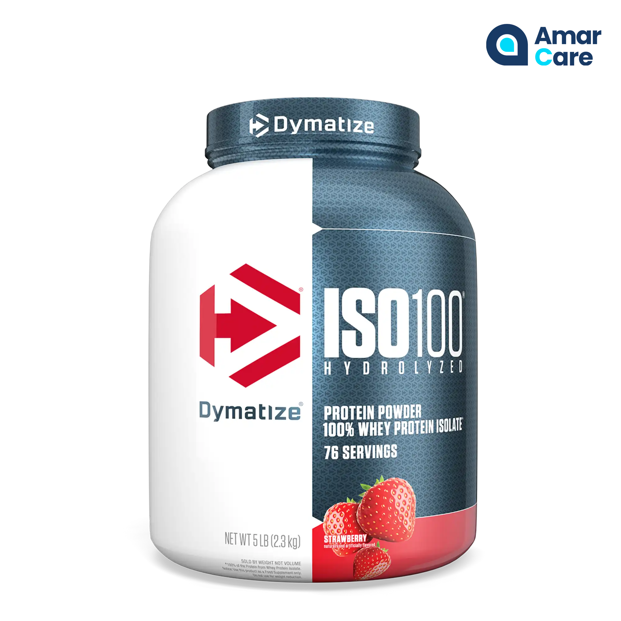 Dymatize® ISO 100 - 5lb (2.3kg) - Strawberry