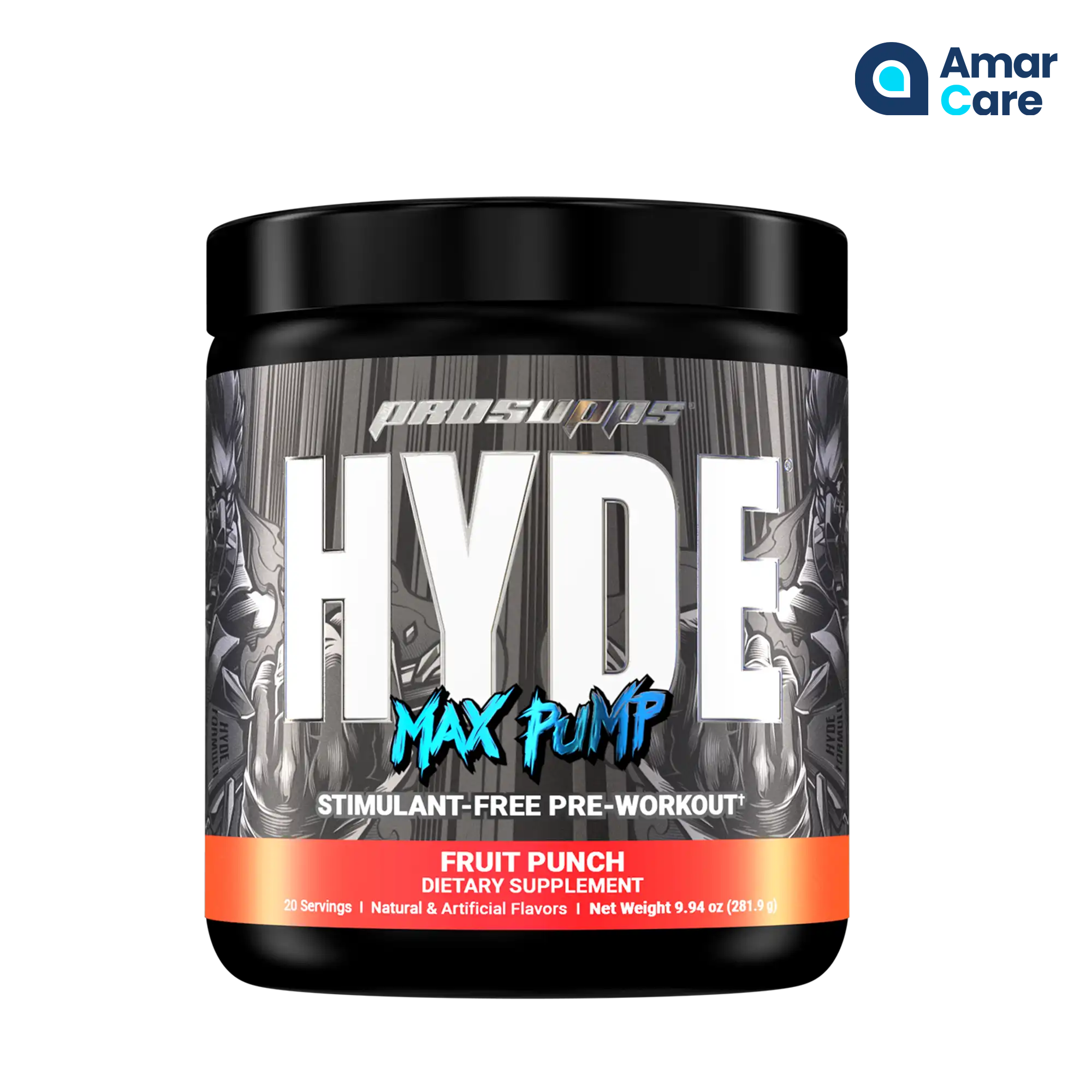 PROSUPPS Hyde Max Pump - 20 Serves - Fruit Punch