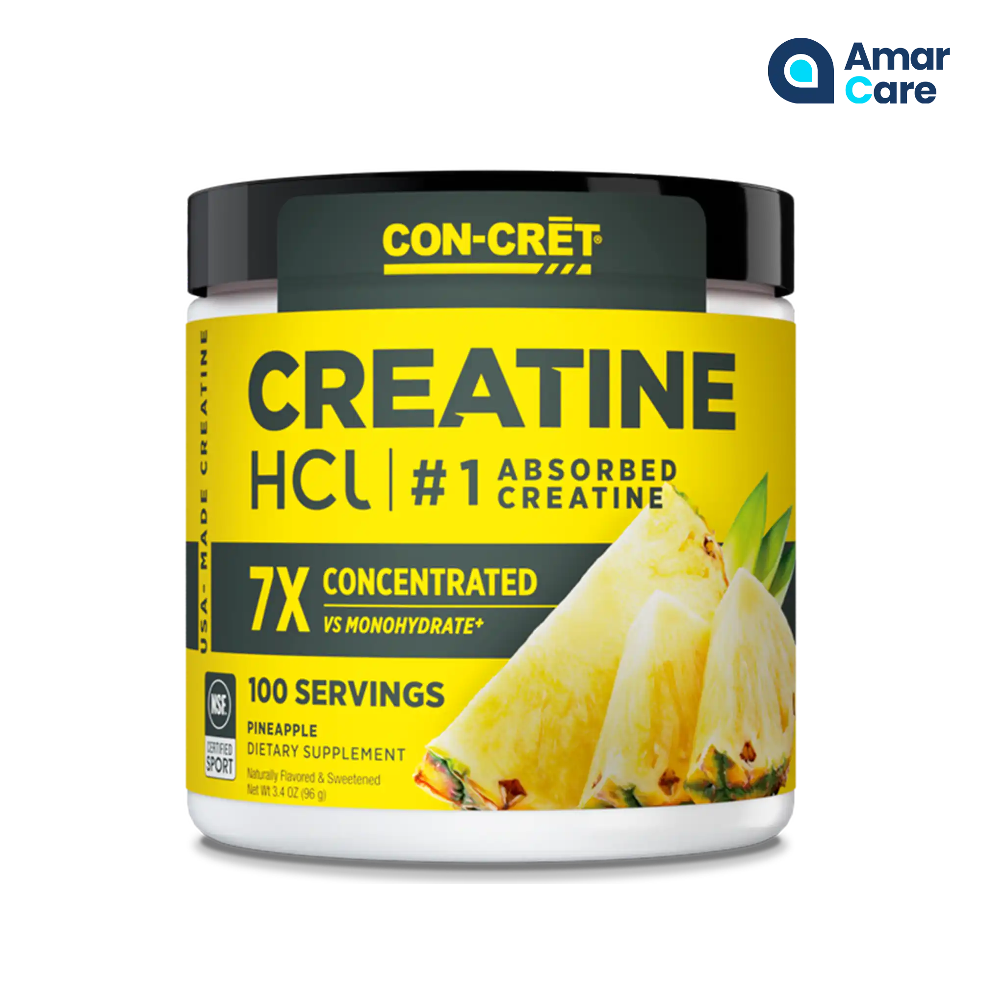Con-Cret Creatine - 100 Serves - Pineapple