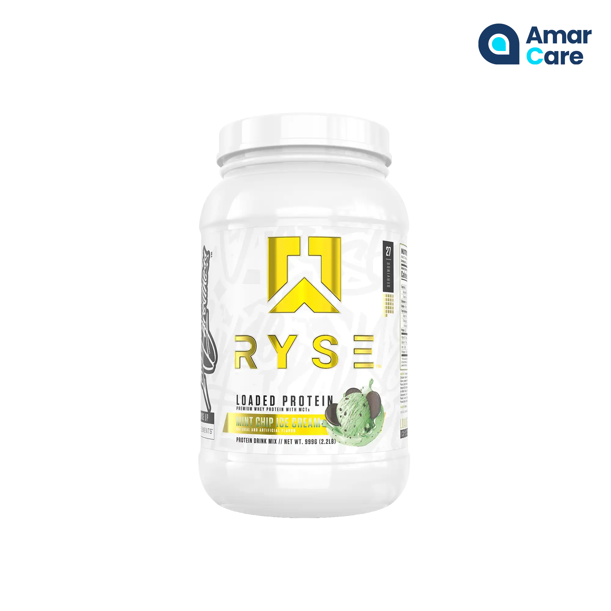 RYSE Loaded Protein - 2lb (907g) - Mint Chip Ice Cream