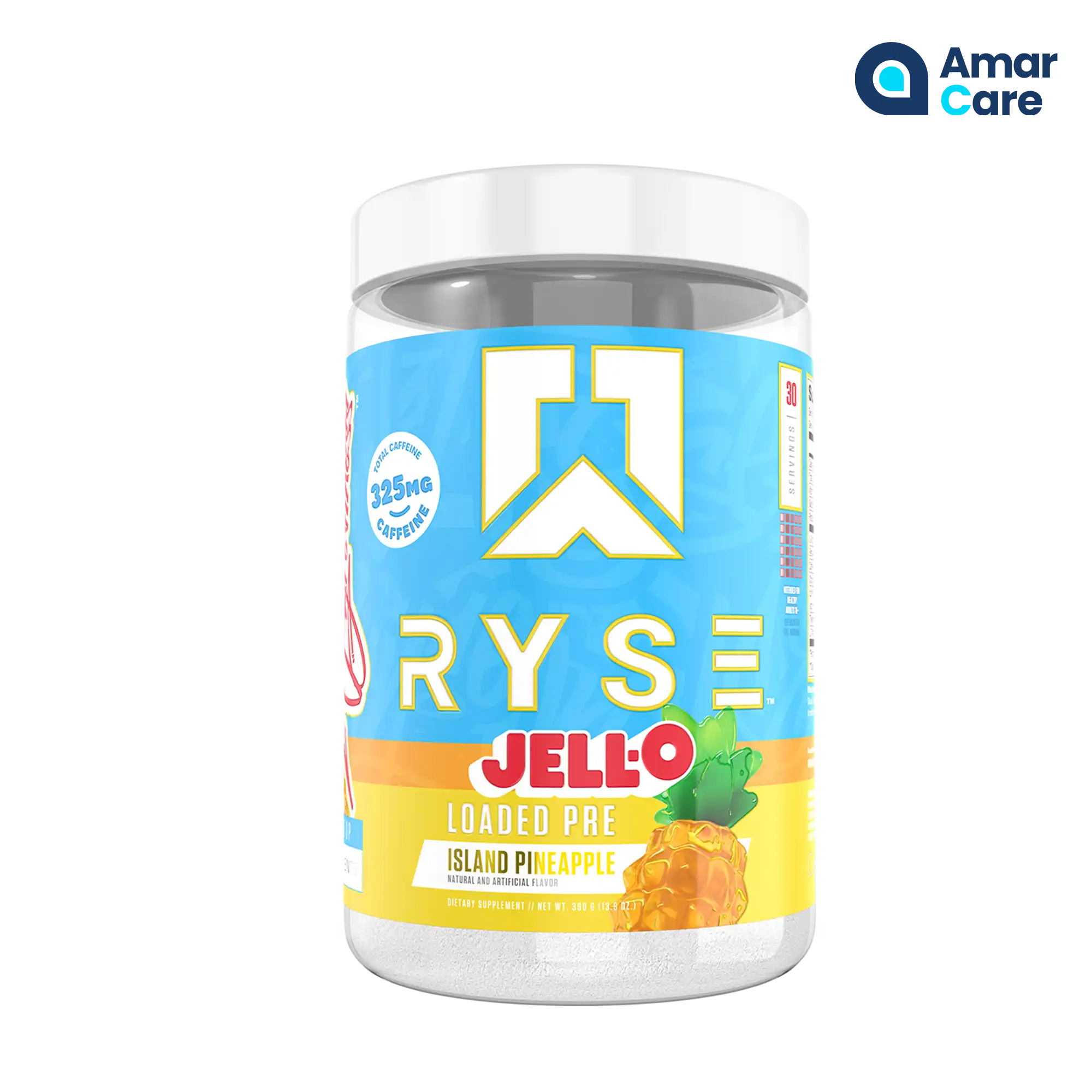 RYSE Loaded Pre Workout - 30 Serves - Jell-O Island Pineapple
