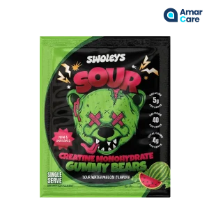 Swoleys Sour Creatine Gummy Bears Sample - Sample - Sour Watermelon