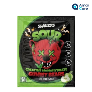 Swoleys Sour Creatine Gummy Bears Sample - Sample - Sour Apple