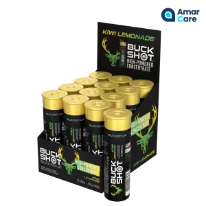 Bucked Up Buck Shot 12 x 60ml - 12 x 60ml - Kiwi Lemonade