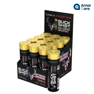 Bucked Up Buck Shot 12 x 60ml - 12 x 60ml - Rocket Pop