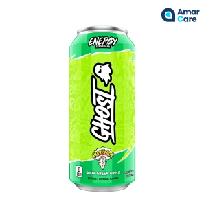 GHOST Energy Drink 12 Pack - 12 x 500ml - Warheads Sour Green Apple