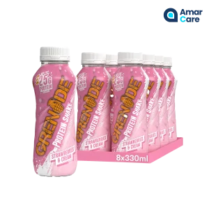 Grenade Protein Shake 8 x 330ml - 8 x 330ml - Strawberries & Cream