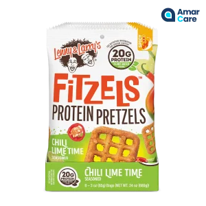 Lenny & Larrys Fitzels Protein Pretzels 8 x 85g - 8 x 85g - Chilli Lime Time