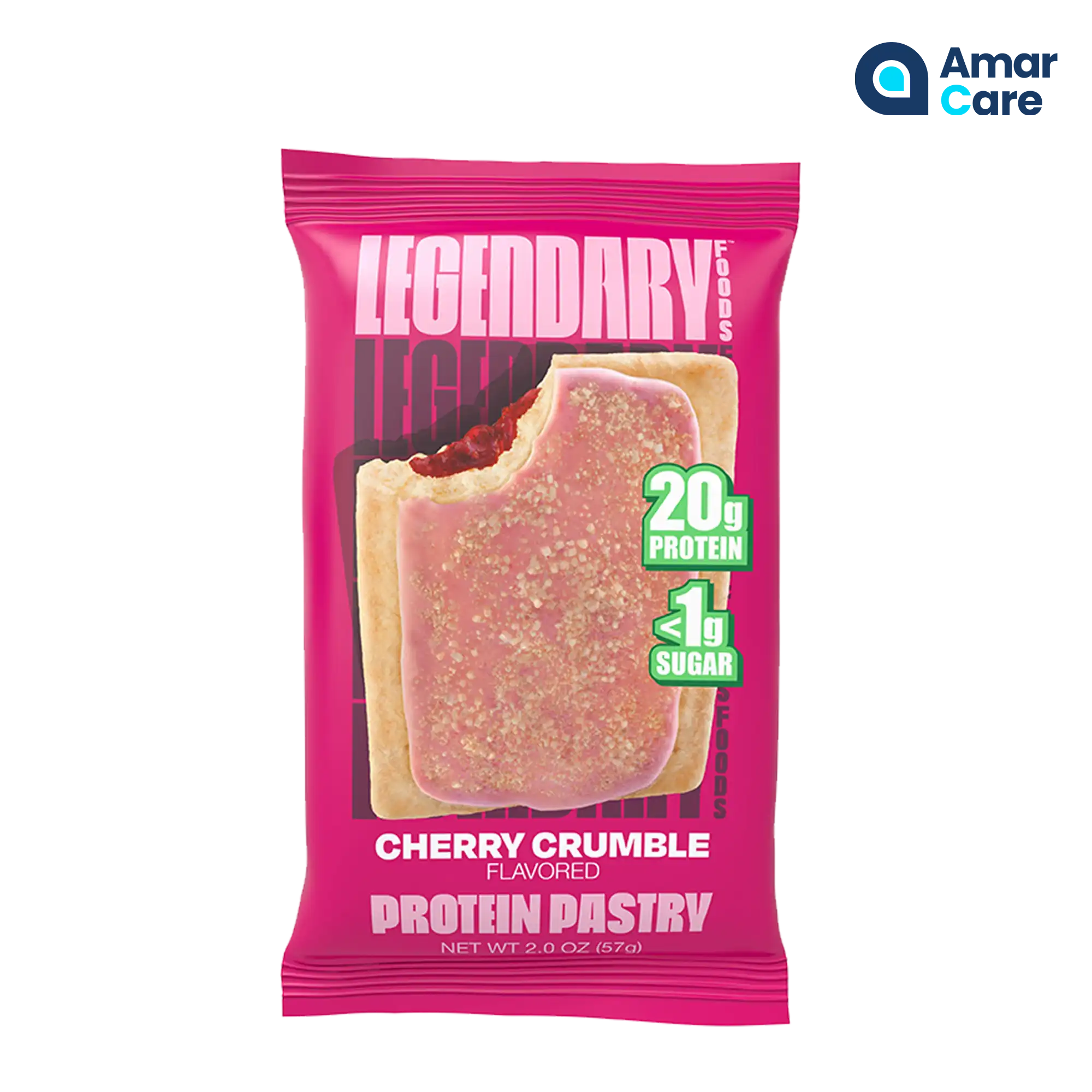 Legendary Protein Pastry 10 X 61g - 10 X 61g - Cherry Crumble