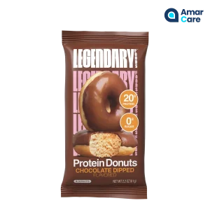 Legendary Protein Donuts 12 x 61-65g - 12 x 61-65g - Chocolate Dipped