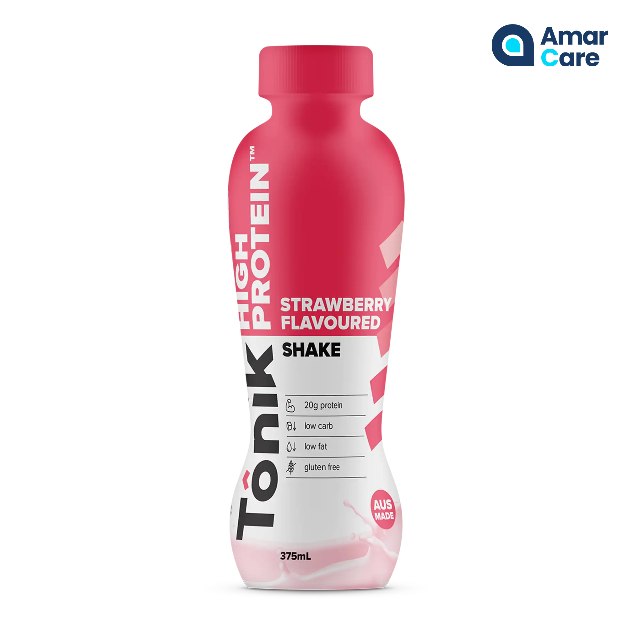 TONIK High Protein RTD 6 X 375ml - 6 X 375ml - Strawberry