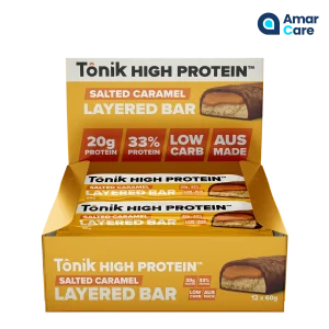 TONIC High Protein Bar 12 x 60g - 12 x 60g - Salted Caramel