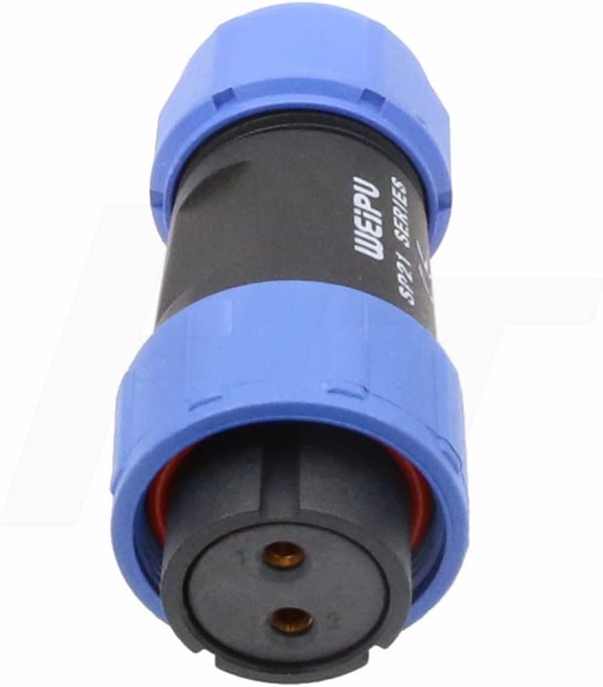 AC200MAX EP500 for BLUETTI 2 Pin Aviation Female Connector 15A Power Input Waterproof IP68 14AWG Wire Cable Plug