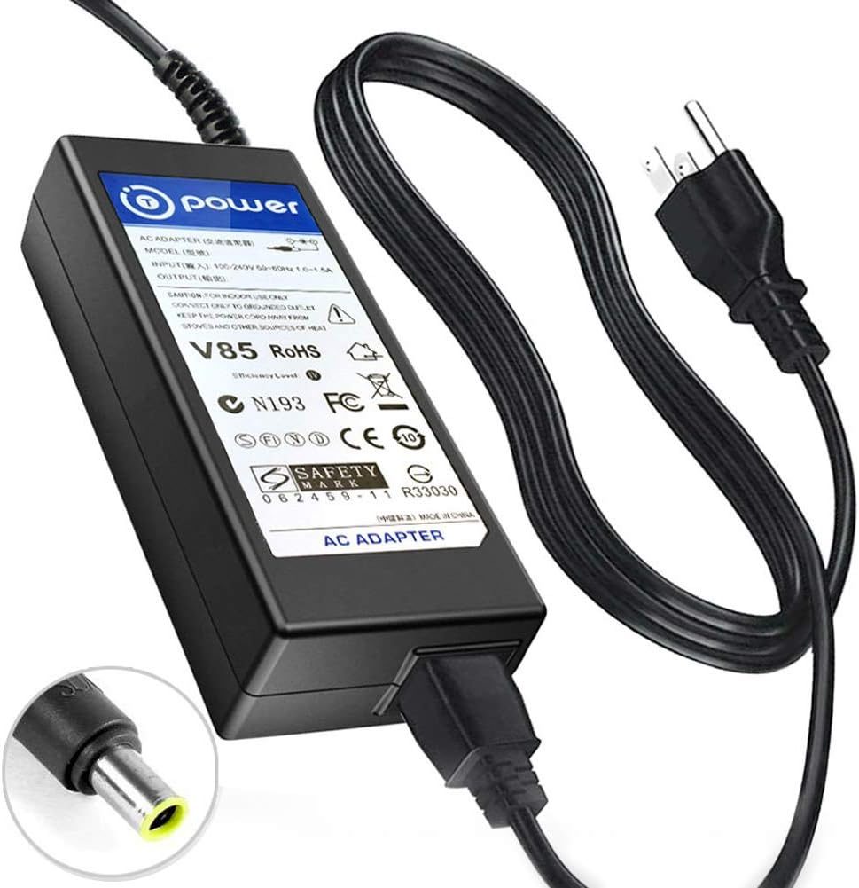 T POWER Battery Charger for Bluetti Portable Power Station DC7909 T200S-252A800-00 T200 EB3A EB70 EB70S AC50S T500 LiFePO4 Ac Dc Ac Dc Adapter Power Supply Cord