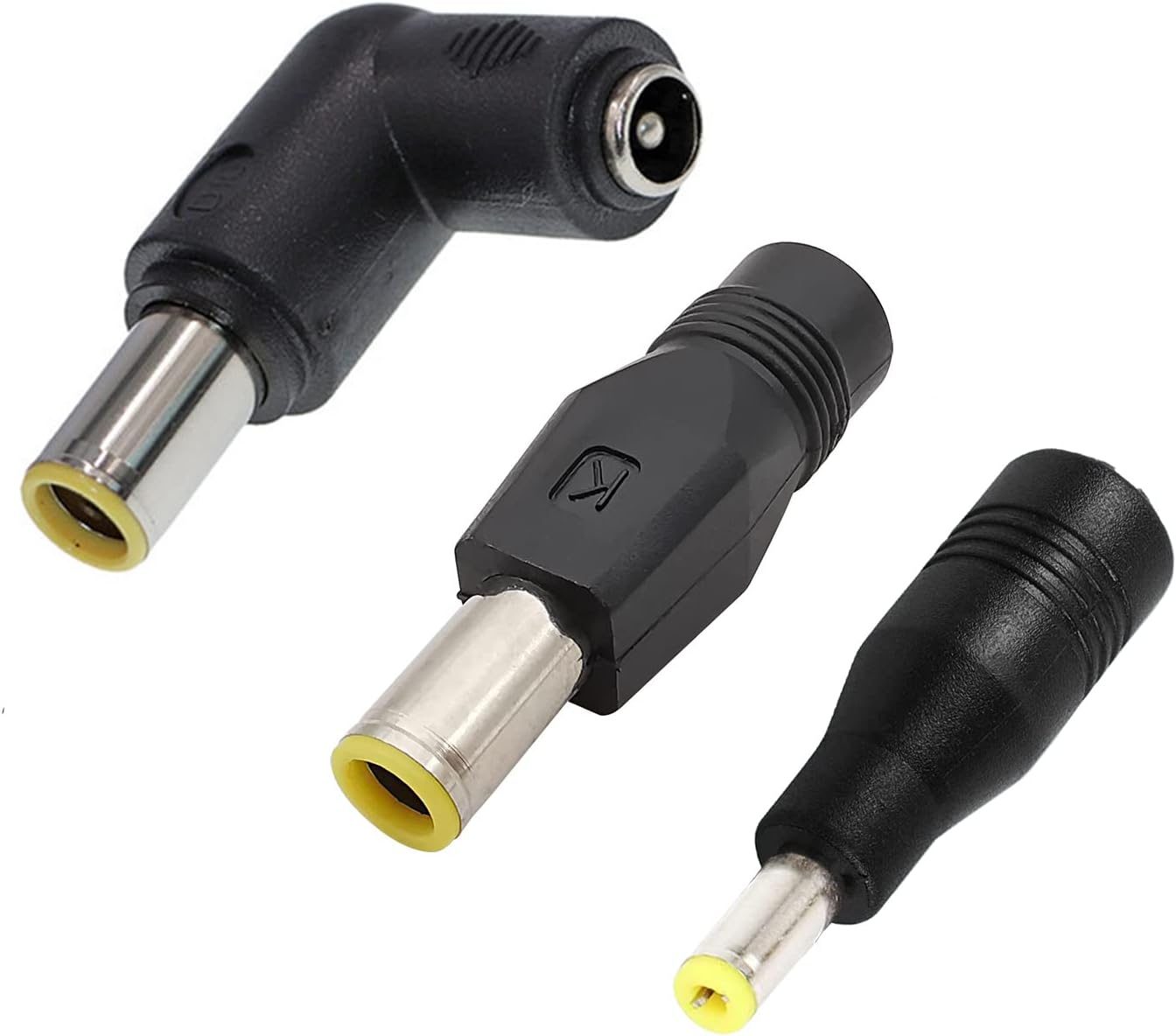 DC 8mm Male to DC 5.5mm x 2.1mm Female Connectors Adapter for Portable Backup Power Station Jackery Explorer Rockpal Bluetti Milin Rechargeable Battery Pack Solar Generators (3-Pack)