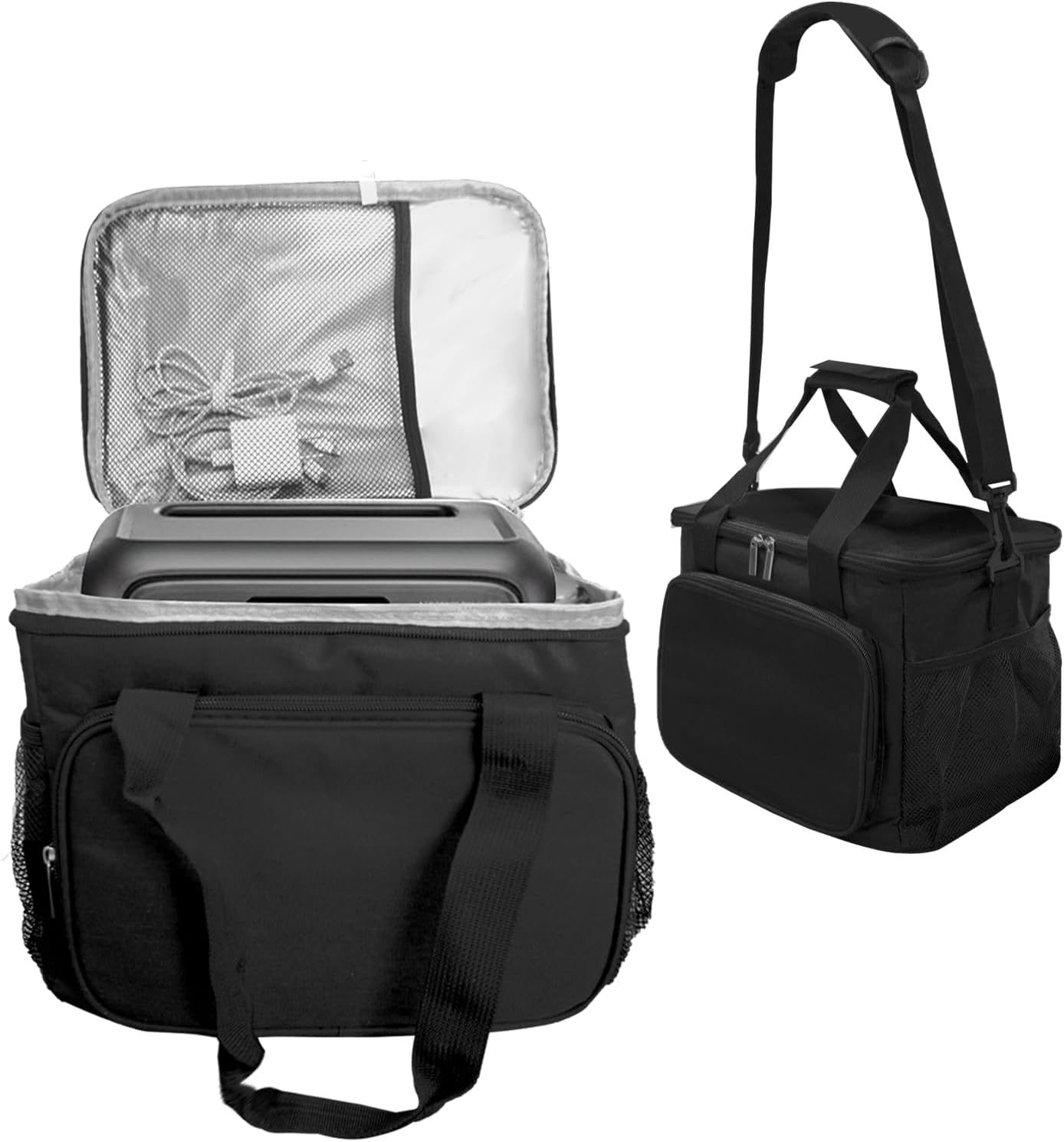 100% Waterproof Storage Station Carrying Case for BLUETTI Elite 30 V2 Compatible with Jackery Explorer 160/240 v2/300 Plus Portable Power Station Carrying Bag Travel Outdoor Bags(Bag Only)