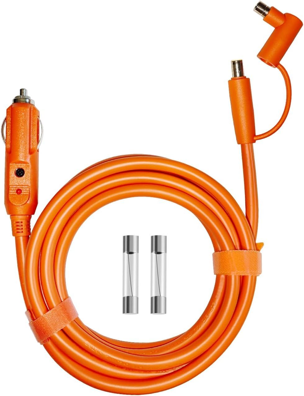 12V/24V Car Charging Cable DC7909/8020 14 AWG Cigarette Lighter Charger 2.5M(8.2FT), Compatible with Jackery Explorer 1000 V2/500/300/240, for BLUETTI AC180/EB3A/EB70S Portable Power Station